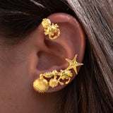 Ear Cuff Maxi Teti Gold Plated