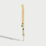 Charm Catena Pendente Oceano Placcata Oro