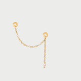 Charm Pendant Multi Hoops Placcato Oro