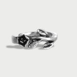Ear Cuff Black Roses