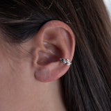 Ear Cuff Black Roses