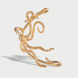 Ear Cuff Maxi Octopus Gold Plated