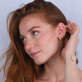 Ear Cuff Multi Hoops Luce Placcato Oro