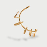 Ear Cuff Multi Hoops Placcato Oro