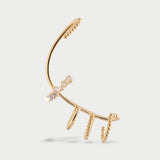 Ear Cuff Multi Anneaux Plaqué Or