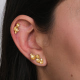 Orecchino Altea Trio Placcato Oro