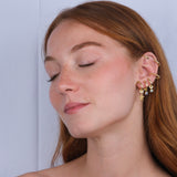 Ear Cuff Multi Hoops Placcato Oro