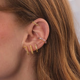 Ear Cuff Multi Anneaux Plaqué Or